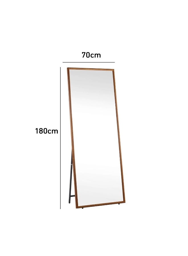 بيتي مرايا ستاند إطار خشب مقاس ( 180*70 ) سم - بني - Image 3